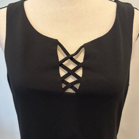 🎄 Le Chateau LBD black dress mini SZ M - Picture 2 of 11